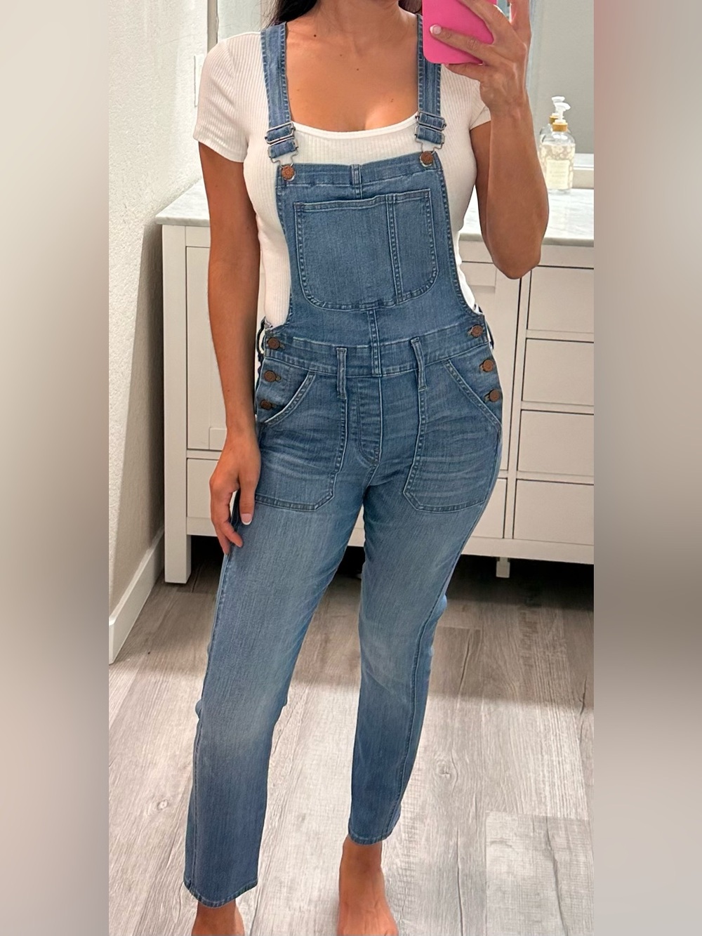 Madewell Light Blue Denim Women's Overalls